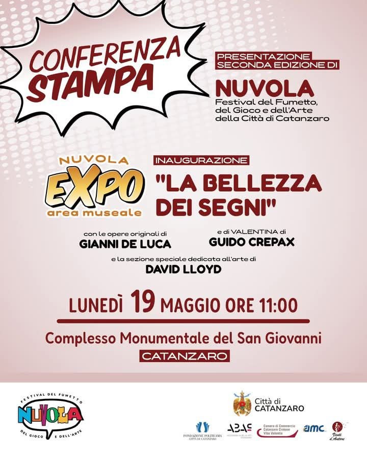 Locandina: Nuvola Comics 2025 · Conferenza stampa e inaugurazione Nuvola Expo