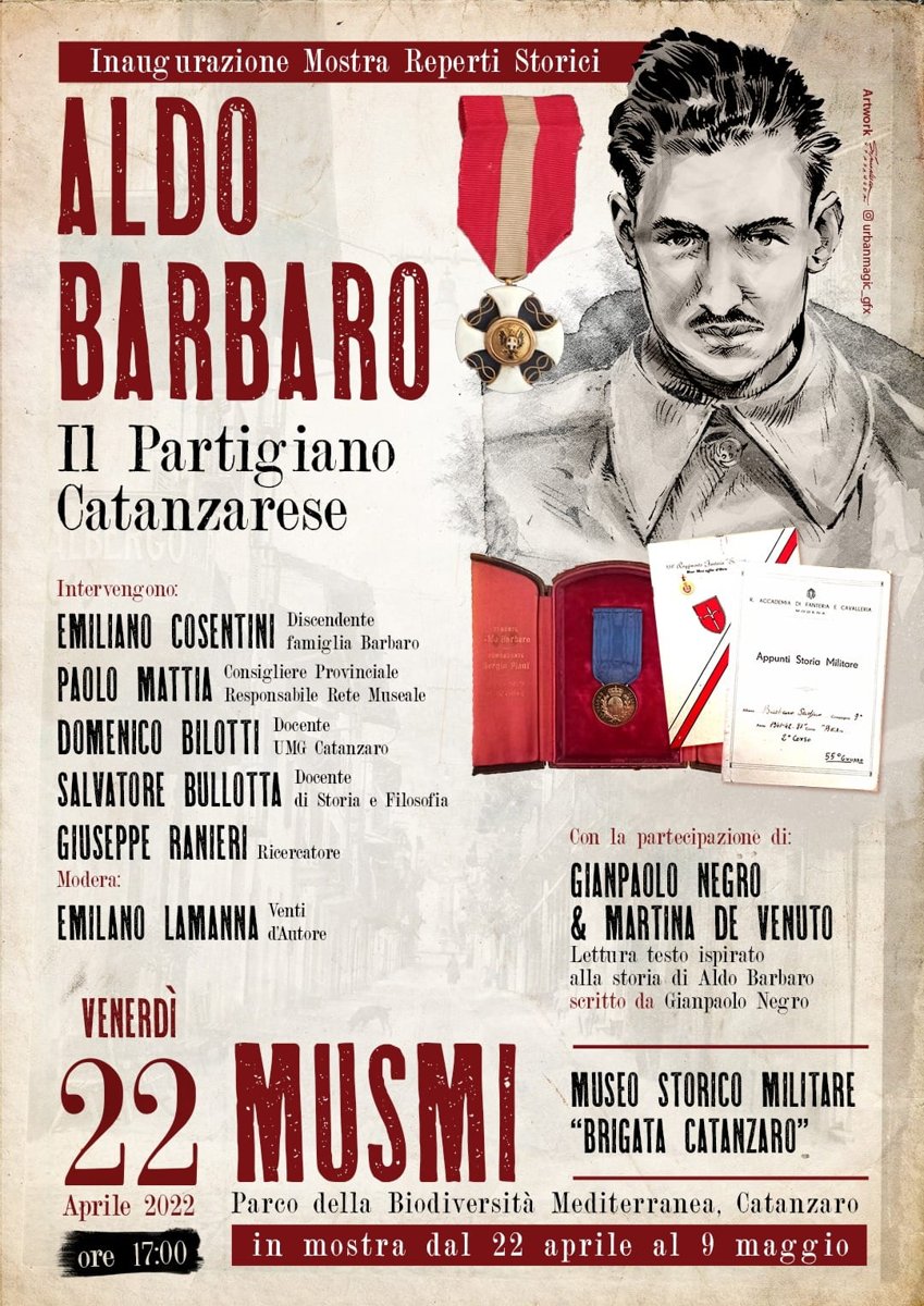 Locandina: Al MUSMI - "Aldo Barbaro il Partigiano Catanzarese"