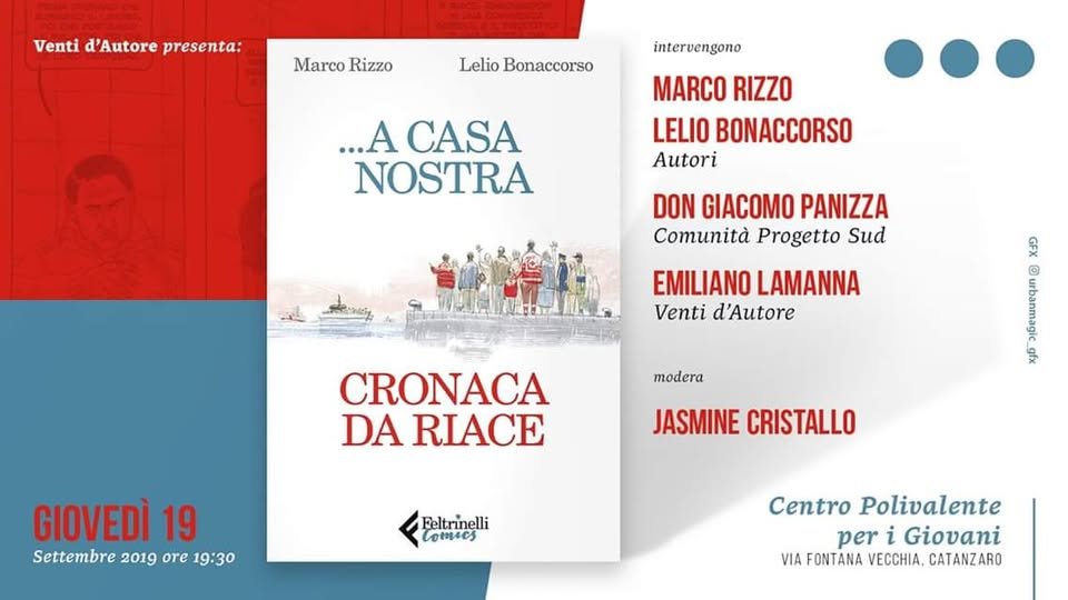 Locandina: A casa nostra, cronaca da Riace