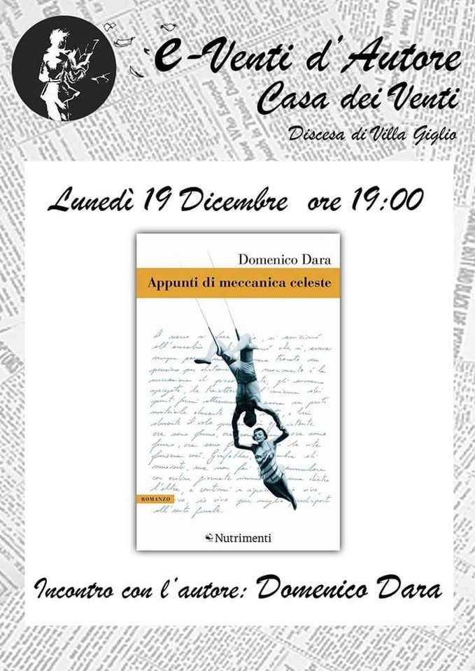 Locandina: Appunti di meccanica celeste · incontro con Domenico Dara