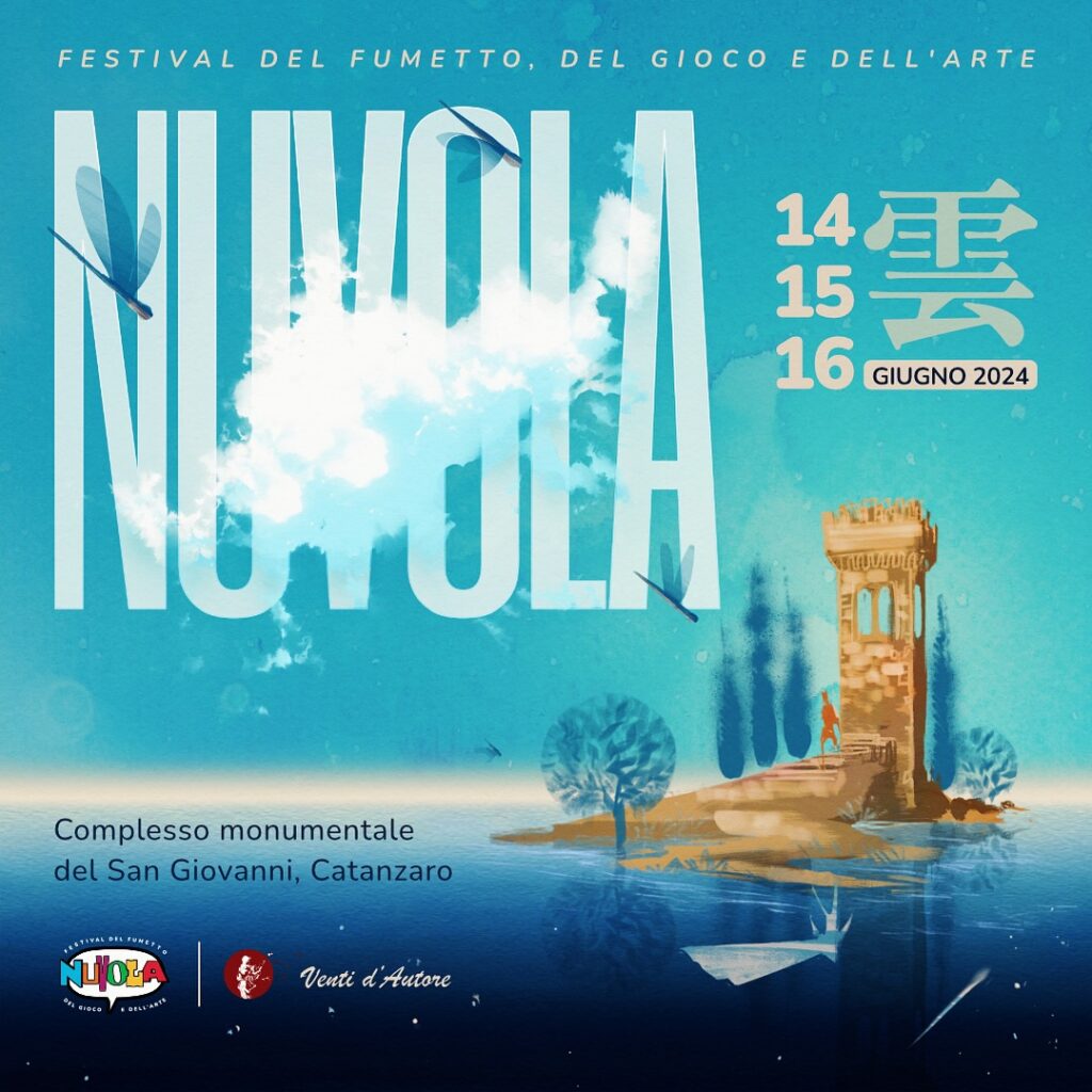 A Catanzaro nasce Nuvola, il primo Festival del fumetto, del gioco e dell’arte del capoluogo di regione. “Nuvola” è un progetto del Comune di Catanzaro, organizzato dalla Fondazione Politeama, con la direzione artistica di Venti d’Autore. Il progetto è stato realizzato con la collaborazione dell’Accademia di Belle Arti di Catanzaro e grazie al fondamentale sostegno della Fondazione CARICAL – Cassa di Risparmio di Calabria e di Lucania. La rassegna di arte fumettistica animerà gli spazi del Complesso monumentale del San Giovanni – che saranno appositamente suddivisi in tre aree: Museale (Expo), Area talk (Chiostro), Area Gioco, stand e cosplay (terrazza Sandro Pertini) – nelle giornate del 14, 15 e 16 di giugno. L’antico castello Normanno sarà il luogo in cui il graphic novelism incontrerà il manga e gli anime abbracceranno i cartoon. Nuvola è graphic Journalism e impegno civile: la direzione artistica del festival è a cura dell’associazione culturale Venti d’Autore che – sulla scia di quanto realizzato in città negli ultimi 11 anni – proporrà nella prima edizione una programmazione attenta alle tematiche proprie dei romanzi grafici di impegno sociale e civile.